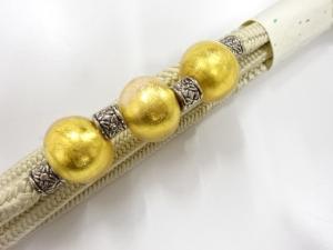 未使用品　帯留め・正絹手組帯締めセット